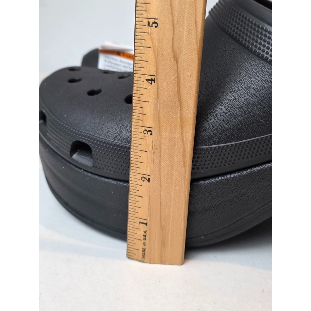 Crocs Siren Clog Men's Size 12 EU 46-47 Black Hyper Heel Platform Slip On Shoes - Picture 11 of 13